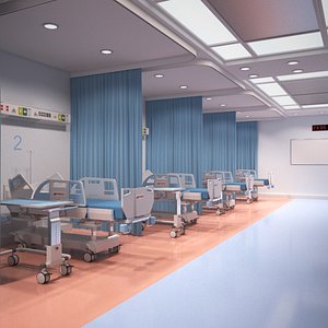 3D hospital ward model
