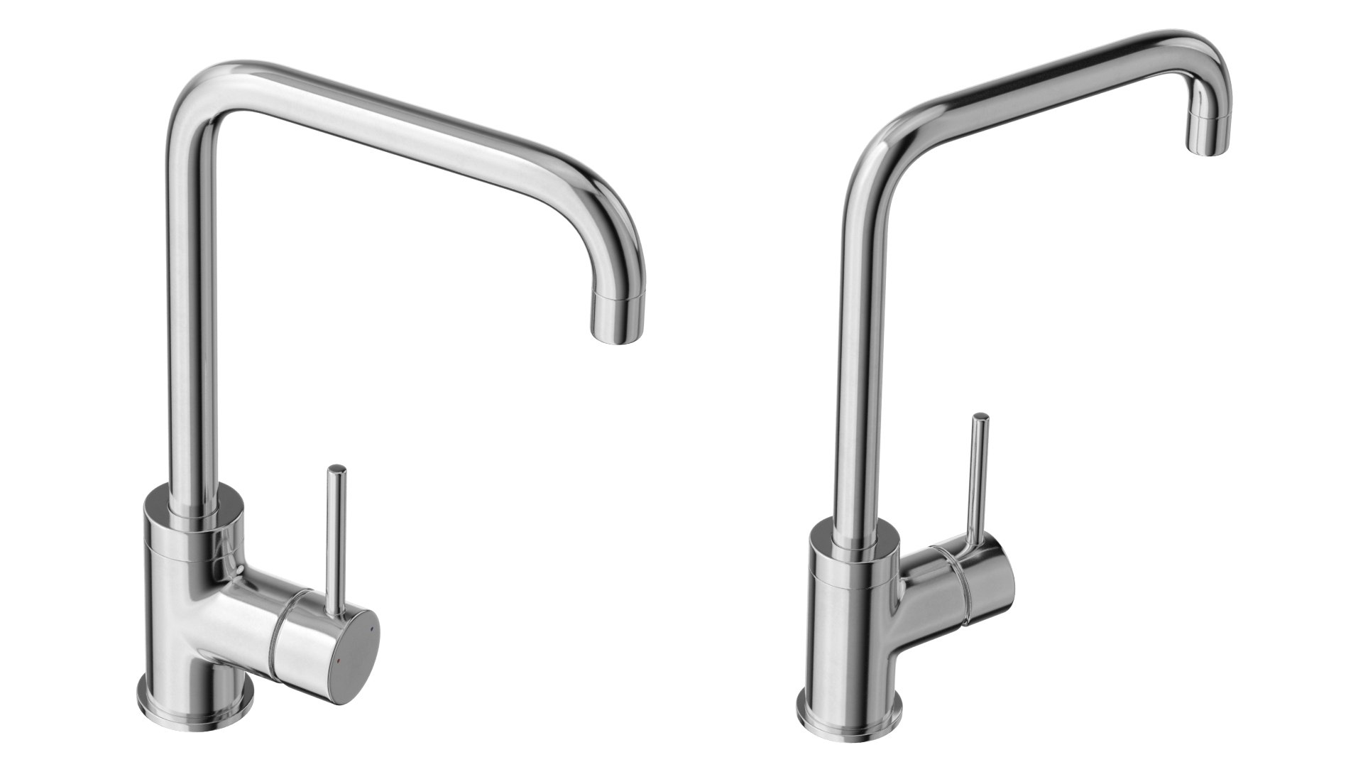 Angular Single Lever Sink Mixer Chrome 3d Turbosquid 1726233