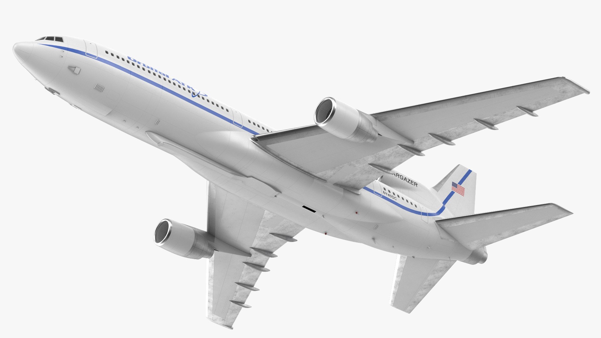 Lockheed L1011 Stargazer Flight 3D model preview