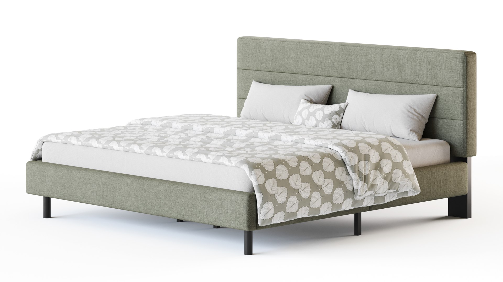 Twin Bed Frame Model - TurboSquid 2285333