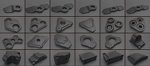 Hard Surface Sci-Fi Industrial KitBash Library 01