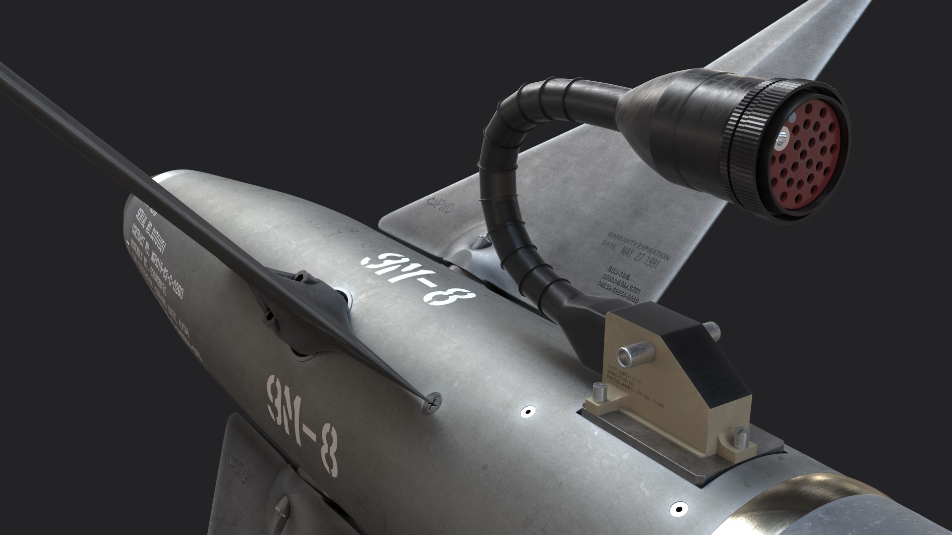 Dxf Aim-9m Sidewinder Missile