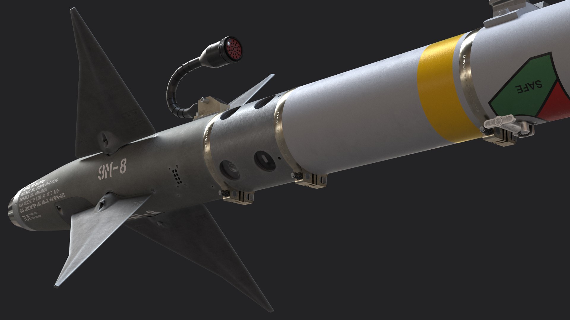 Dxf Aim-9m Sidewinder Missile