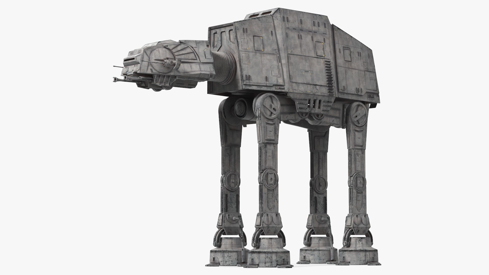 Star Wars AT AT Light Rigged for Cinema 4D 3D model preview