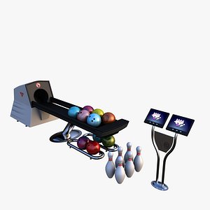 bowling equipments 3d model