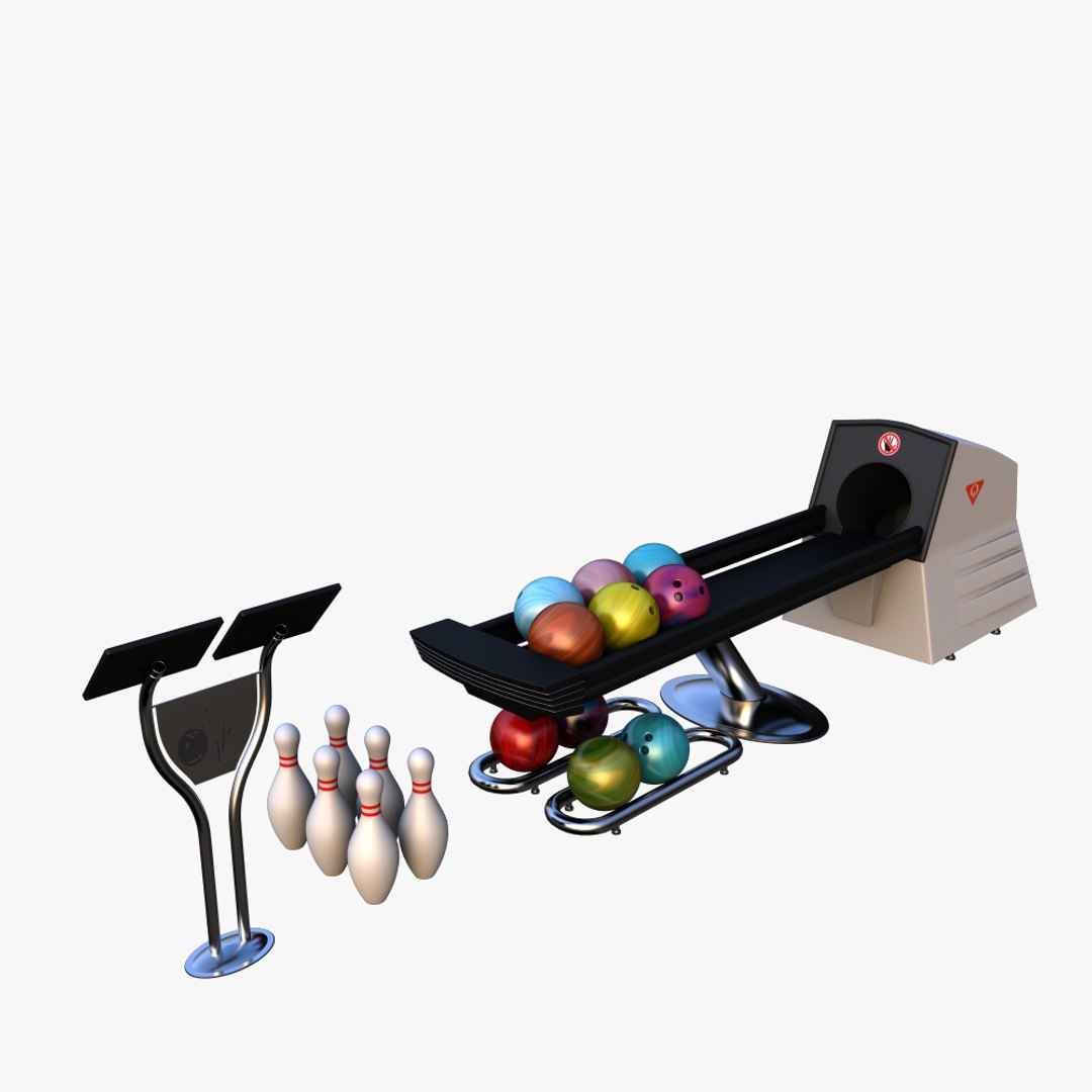 Bowling Equipments 3d Model