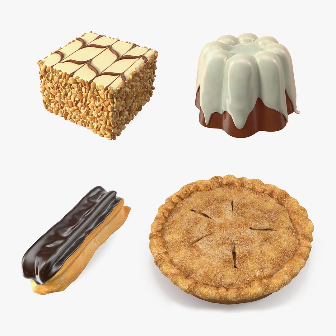 Desserts Collection 4 3D model preview