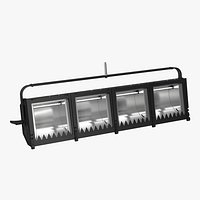 Cyc Flood Light 4 Bank 3D Model