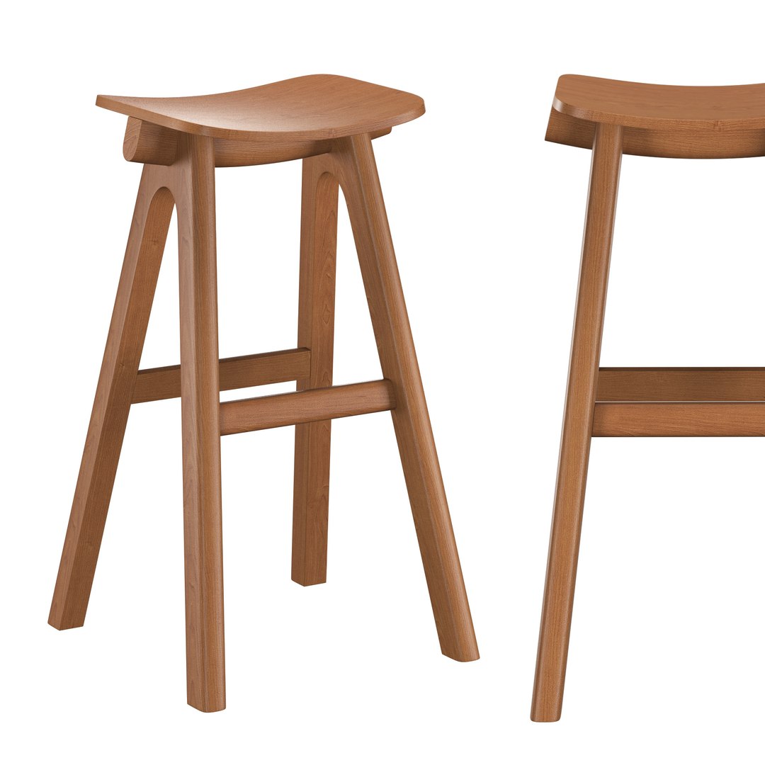 Chevron Bar Stool Dasras 3D Model - TurboSquid 2367296