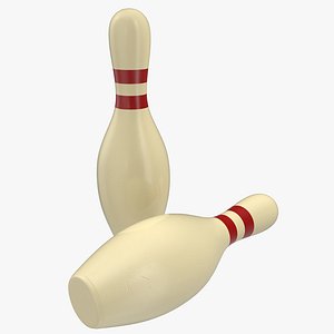 bowling pin modeled 3d model