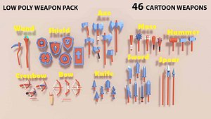 Low poly Weapon Pack