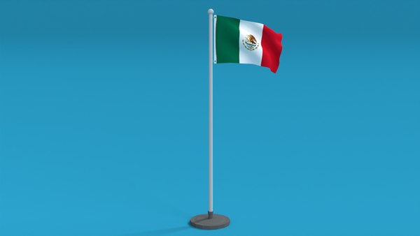 Low Poly Seamless Animated Mexico Flag 3D - TurboSquid 1845536