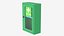 3D model First Aid Wall Cabinet with Glass Door Green