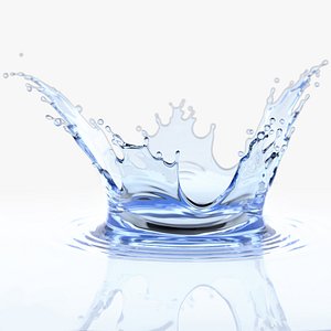 3D water splash