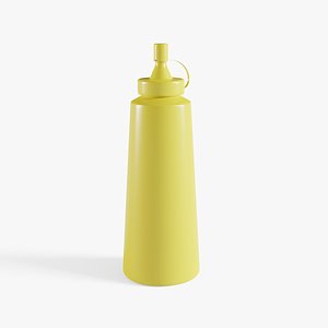Mustard Bottle 3D model