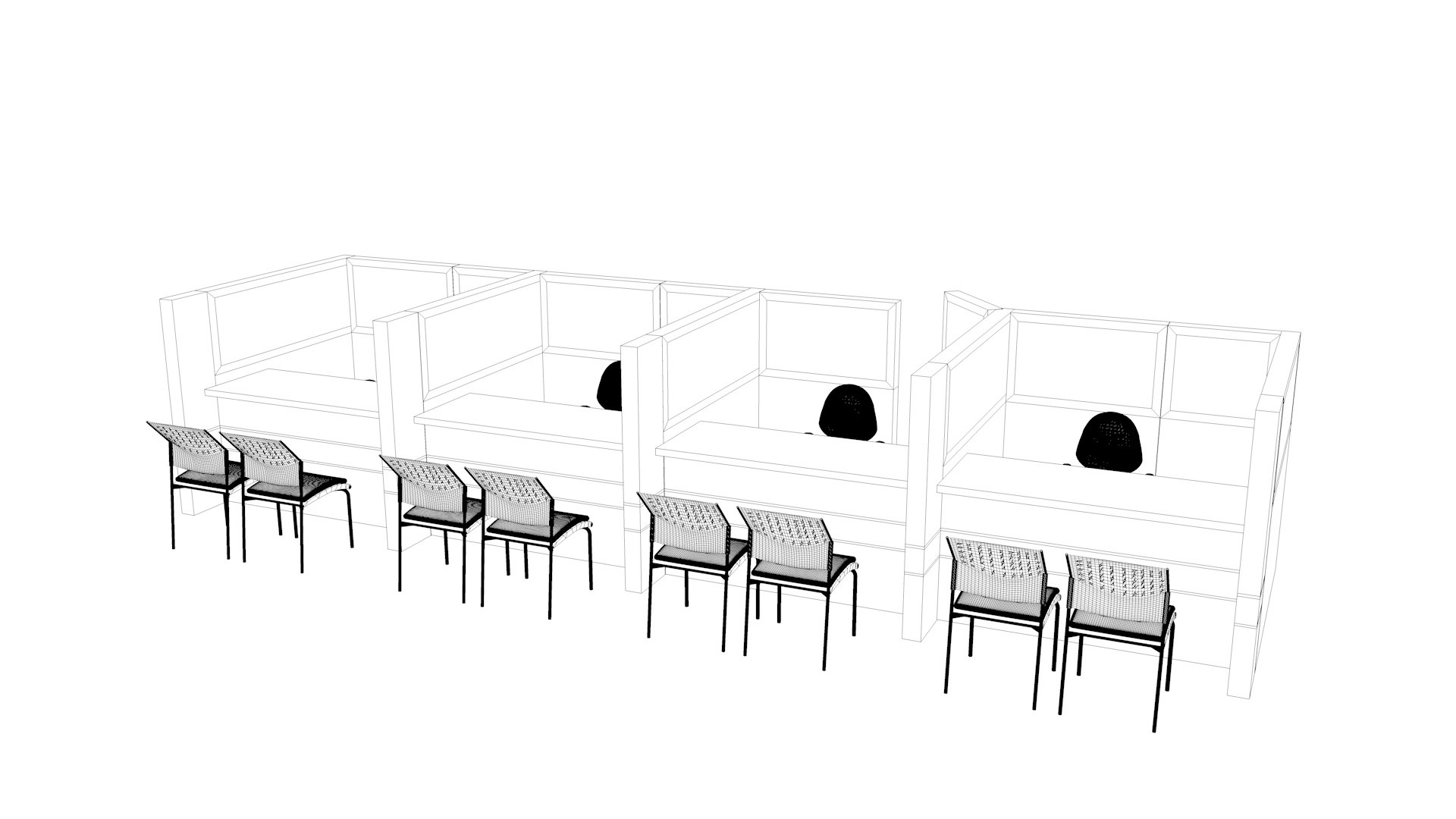Cubicles 3D Model - TurboSquid 2170866