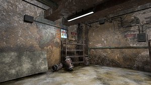 3D model The old  Horror Room 9