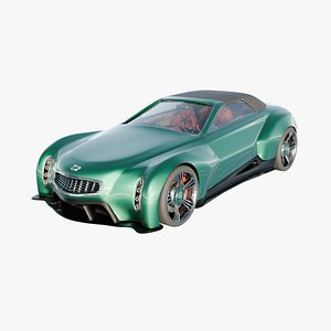 Concepts Car Design - rigged - animated