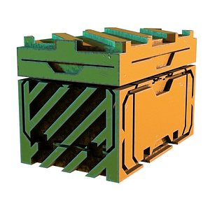 3D Sci-Fi Box Container PBR