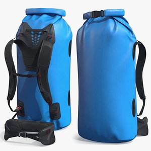 3D Floating Waterproof Dry Bag Backpack Standing Blue