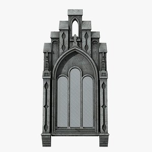 gothic window 05 3D