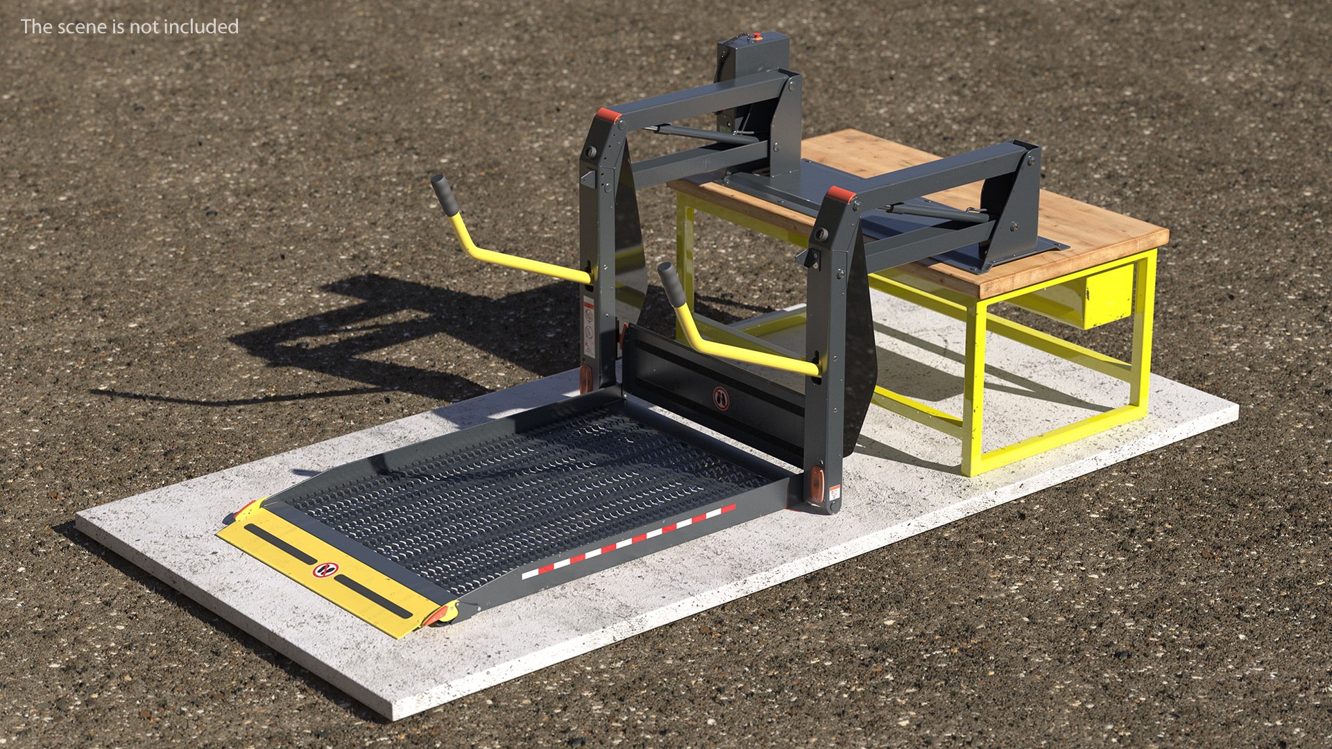 3D Linear Wheelchair Lift Invalid Wheel - TurboSquid 1571938