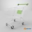 3D Shopping Cart Green