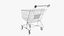 3D Shopping Cart Green