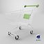 3D Shopping Cart Green