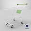 3D Shopping Cart Green