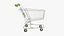 3D Shopping Cart Green