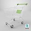 3D Shopping Cart Green