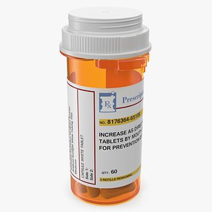 Pill Bottle with Pills