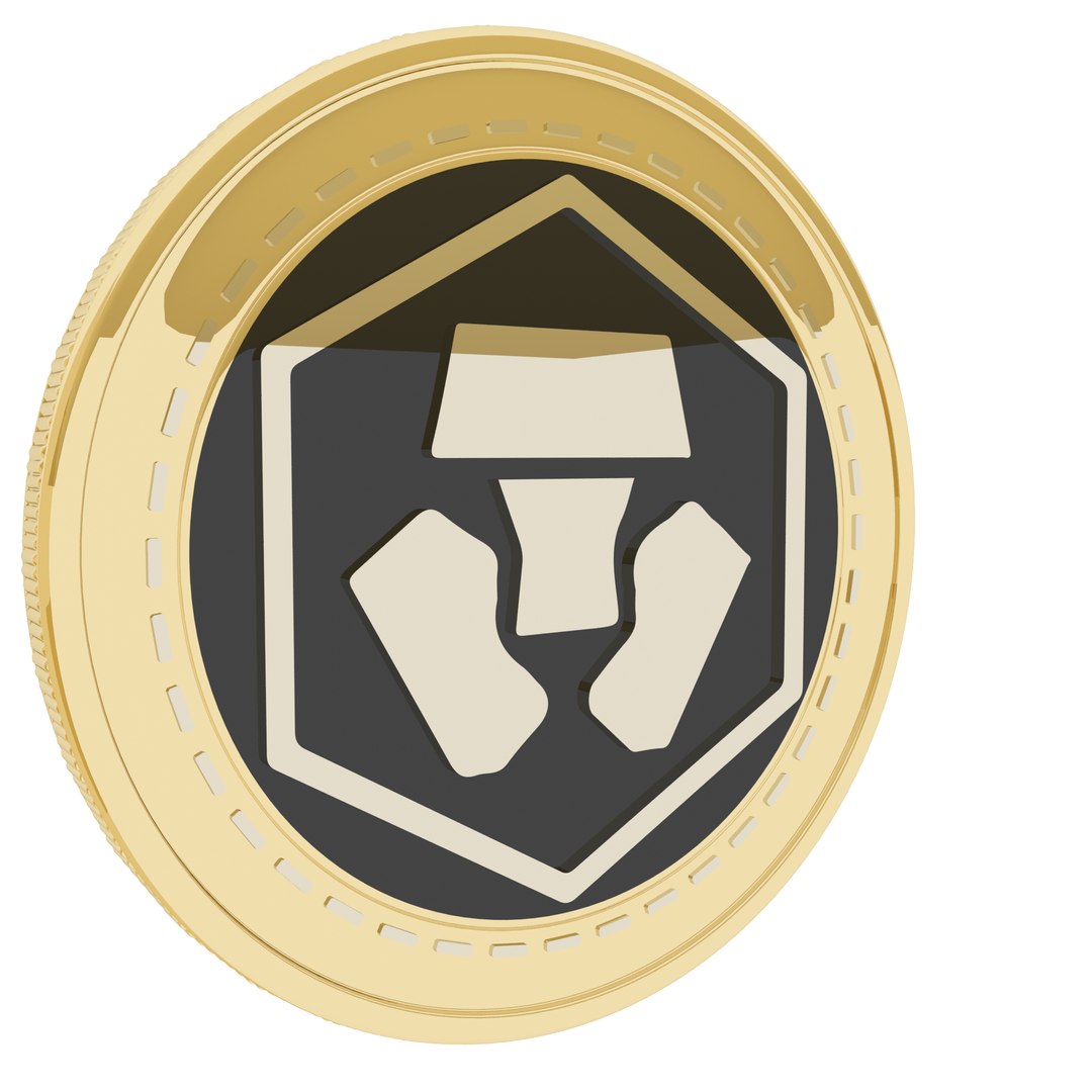 Crypto Com Cryptocurrency Gold Coin 3D - TurboSquid 1784105