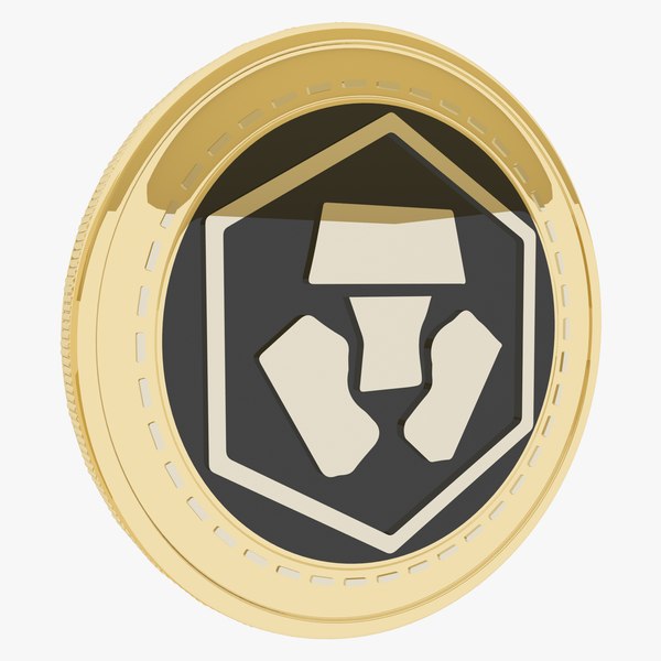 Crypto Com Cryptocurrency Gold Coin 3D