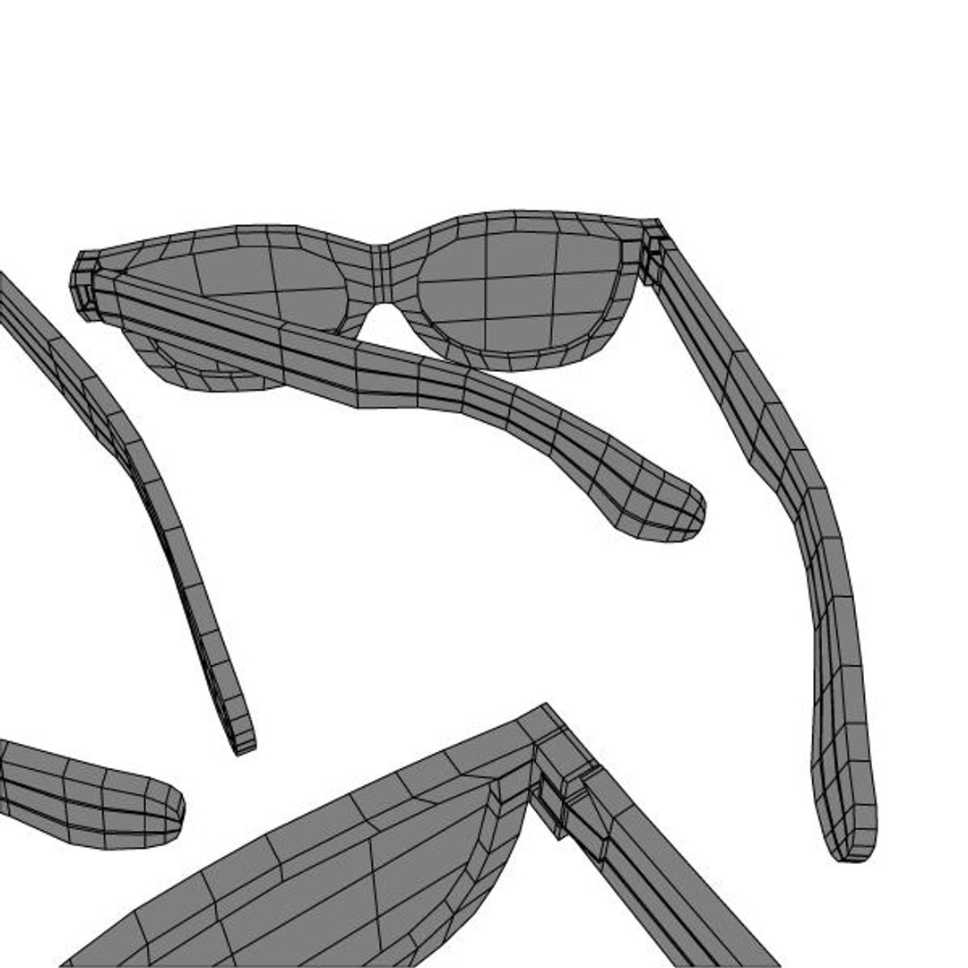 glasses modeled 3d model