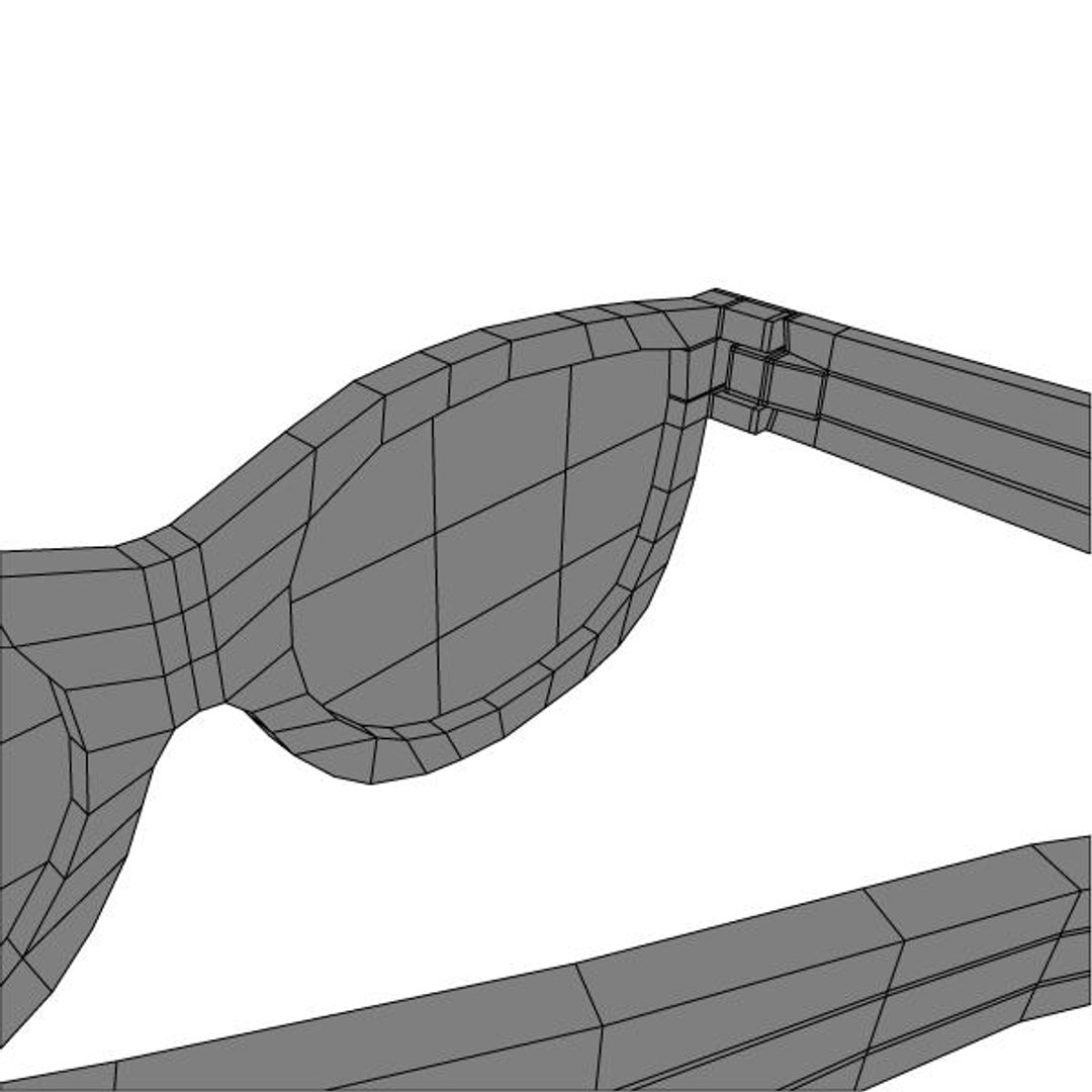 glasses modeled 3d model