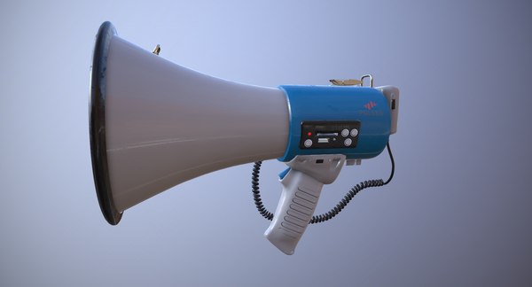 3D polsen mp-25 megaphone model - TurboSquid 1659084