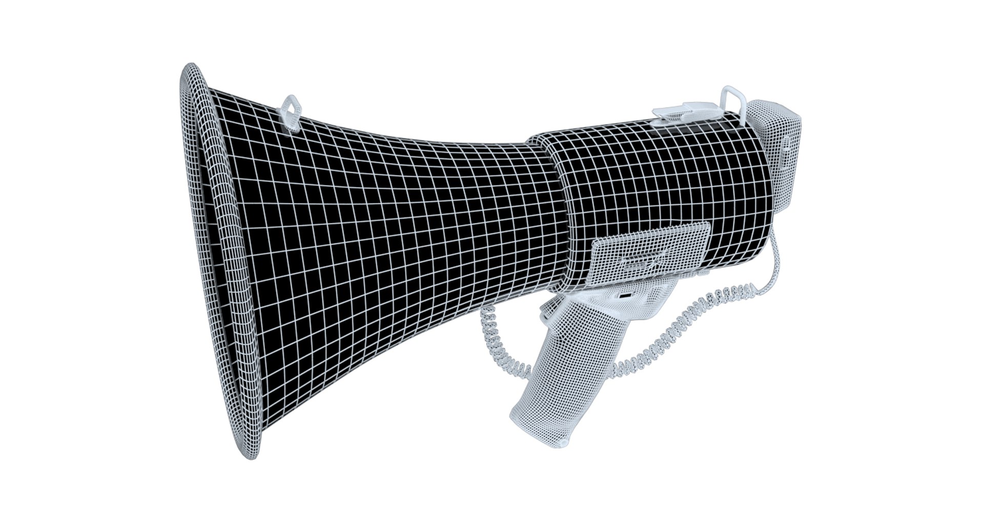 3D polsen mp-25 megaphone model - TurboSquid 1659084