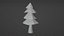 3D Low poly trees model
