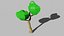 3D Low poly trees model