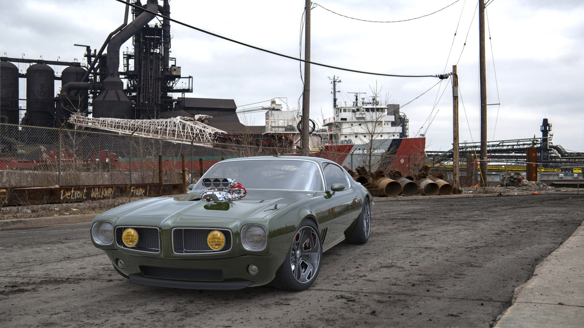 Custom Pontiac Trans Am 1974 3D Model - TurboSquid 1979596