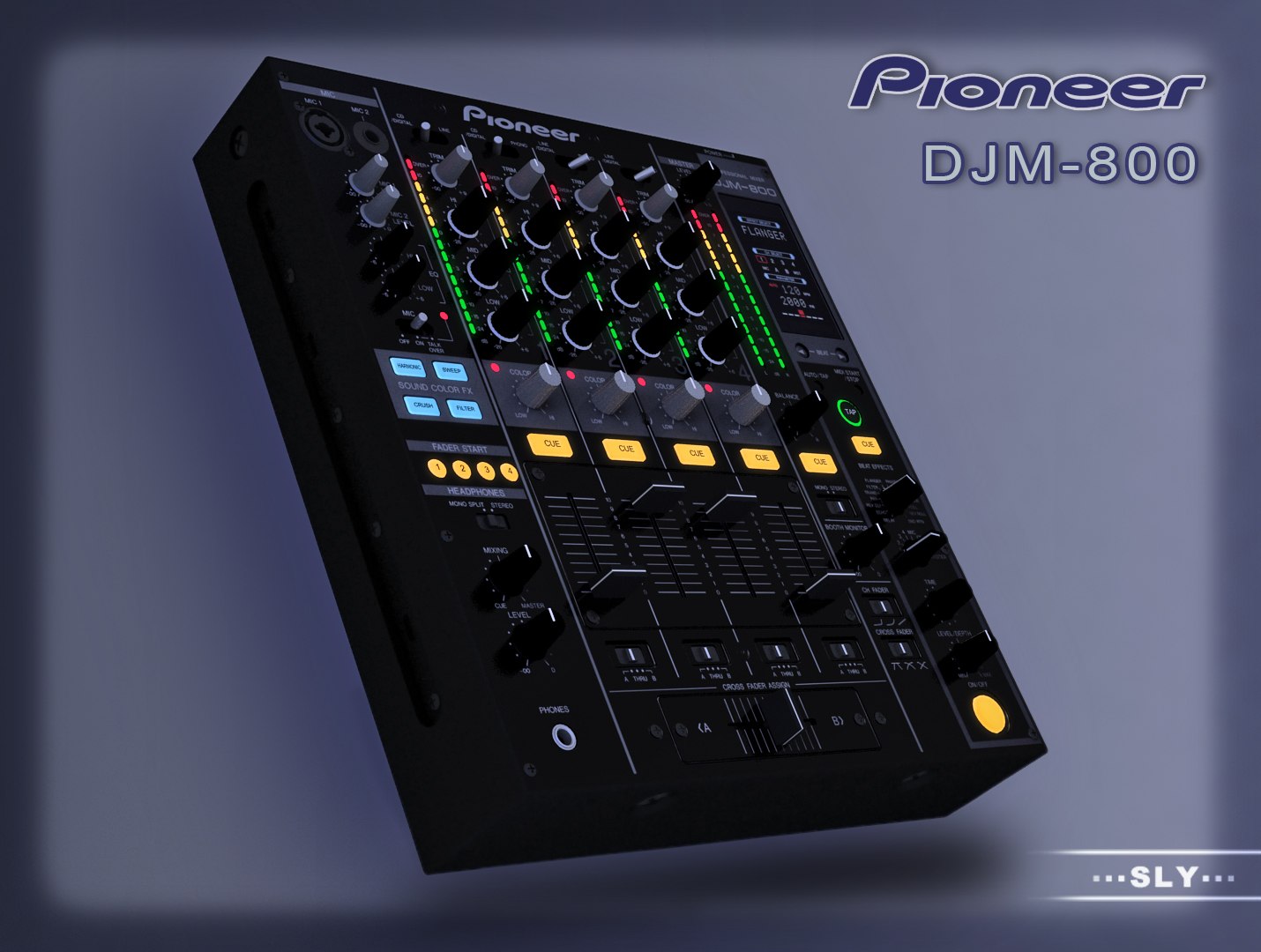 pioneer djm-800 3d 3ds