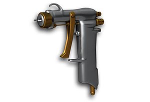 3d model paint spray gun