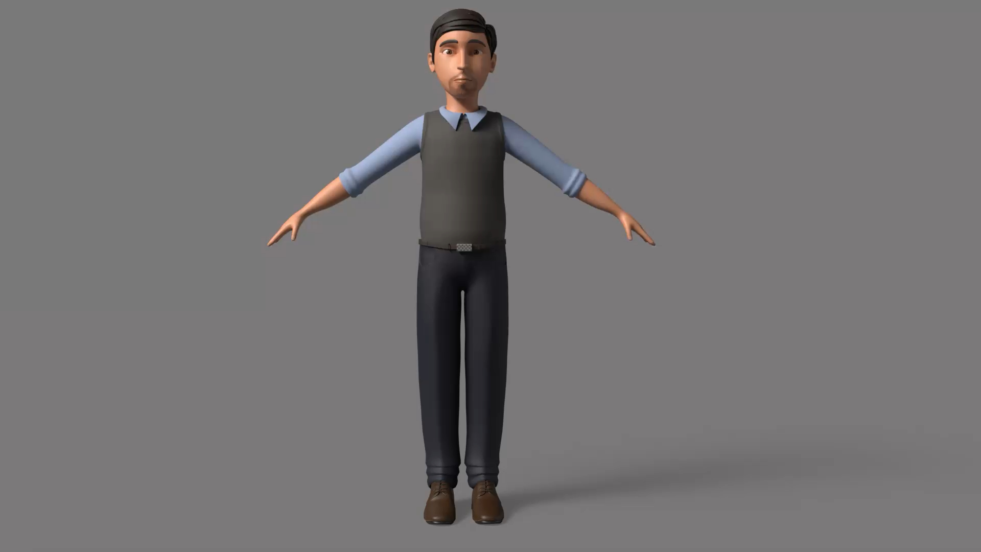 Professor Cartoon 3D Model - TurboSquid 2189179