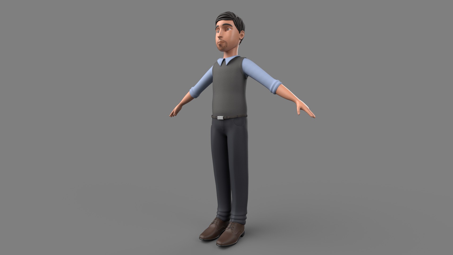 Professor Cartoon 3D Model - TurboSquid 2189179