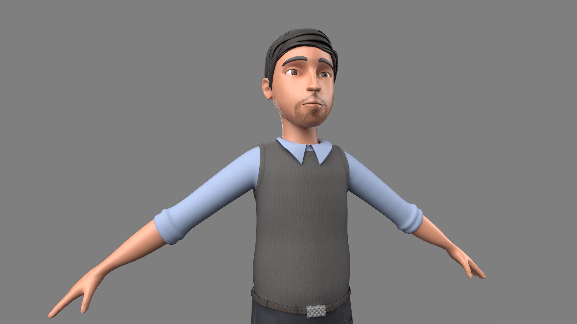 Professor Cartoon 3D Model - TurboSquid 2189179