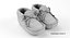 3d model of set baby shoe