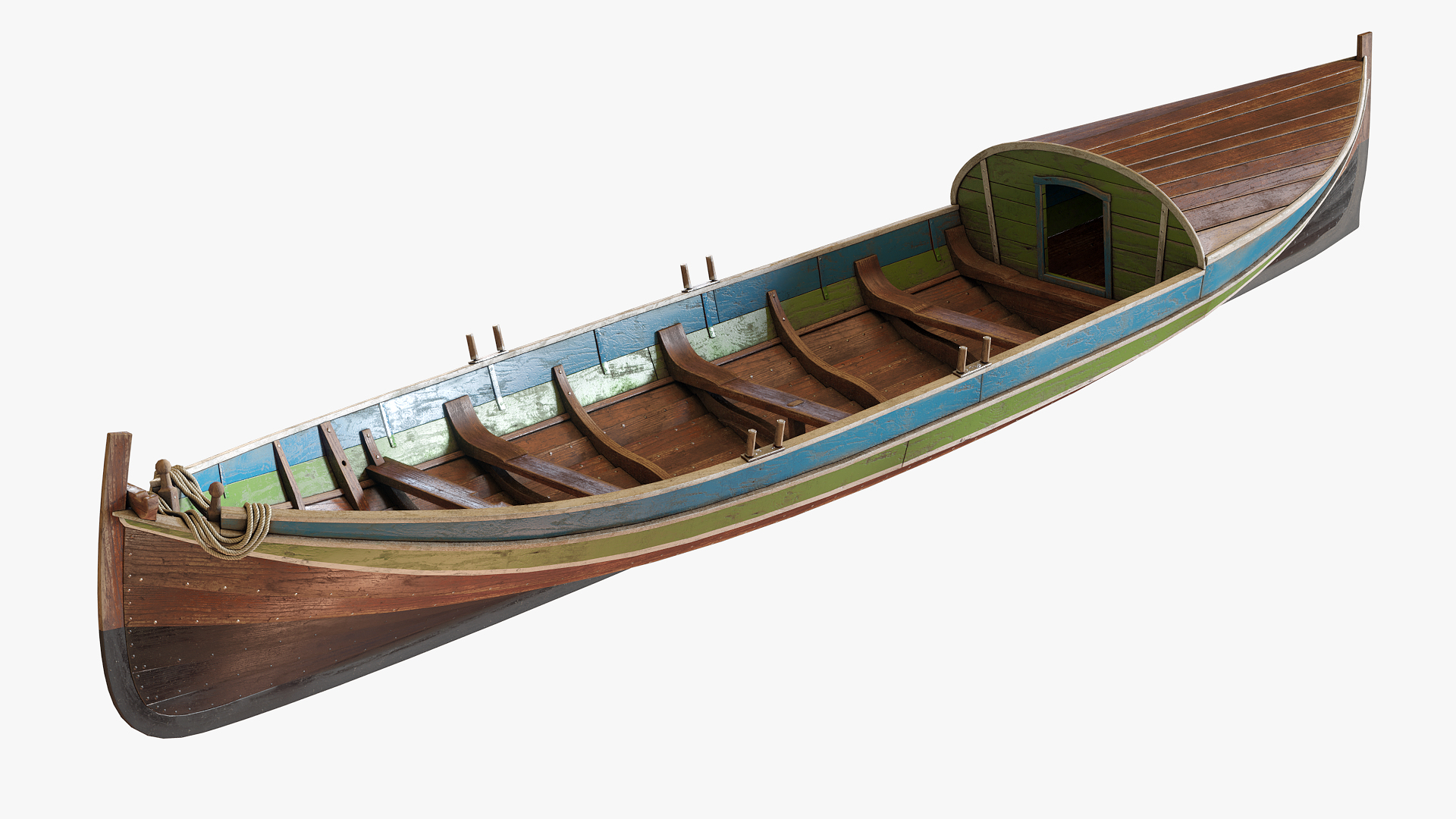 Vintage Scandinavian Wooden Fishing Boat 3D Model - TurboSquid 2046955