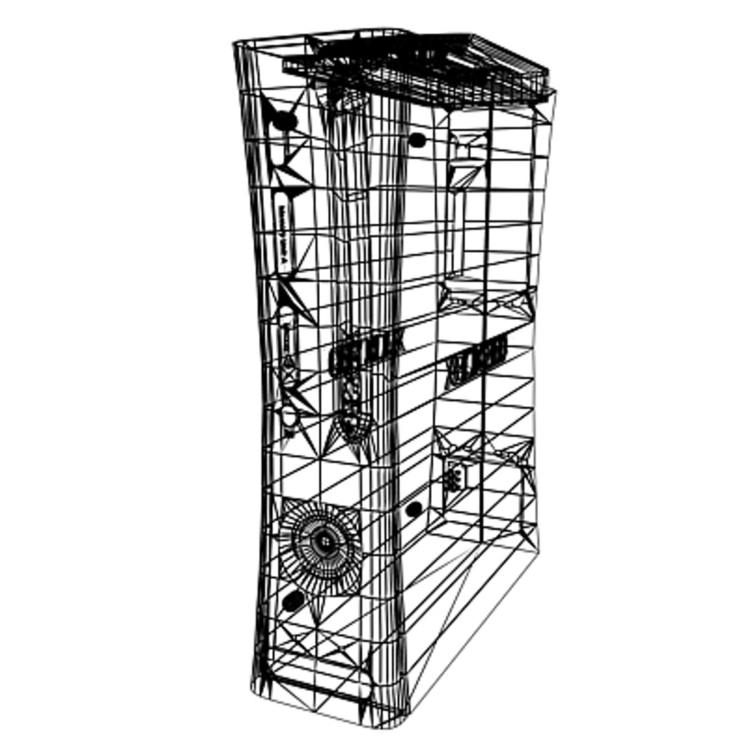 Console Xbox 360 Complete 3d Model